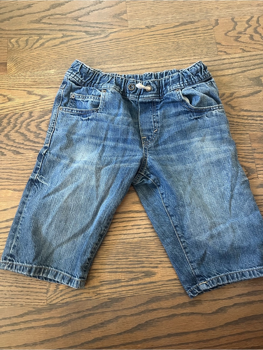 GAP Boys Washed Blue Denim Shorts